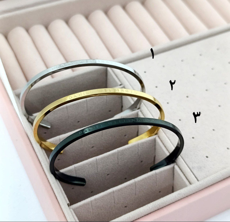 دستبند بنگل مردانه دنیل ولینگتون استیل مدل کلاسیک نقرهای ،طلایی،مشکی. رنگ ثابت ،ضد حساسیت