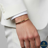 دستبند بنگل مردانه دنیل ولینگتون استیل مدل کلاسیک طلایی